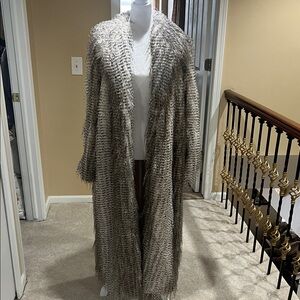Elegant Faux Fur Long Coat